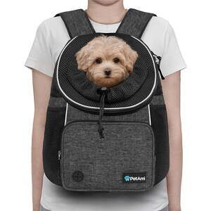 New Adjustable, Ventilated, Deluxe Front Chest Pet Carrier up to 10 lbs